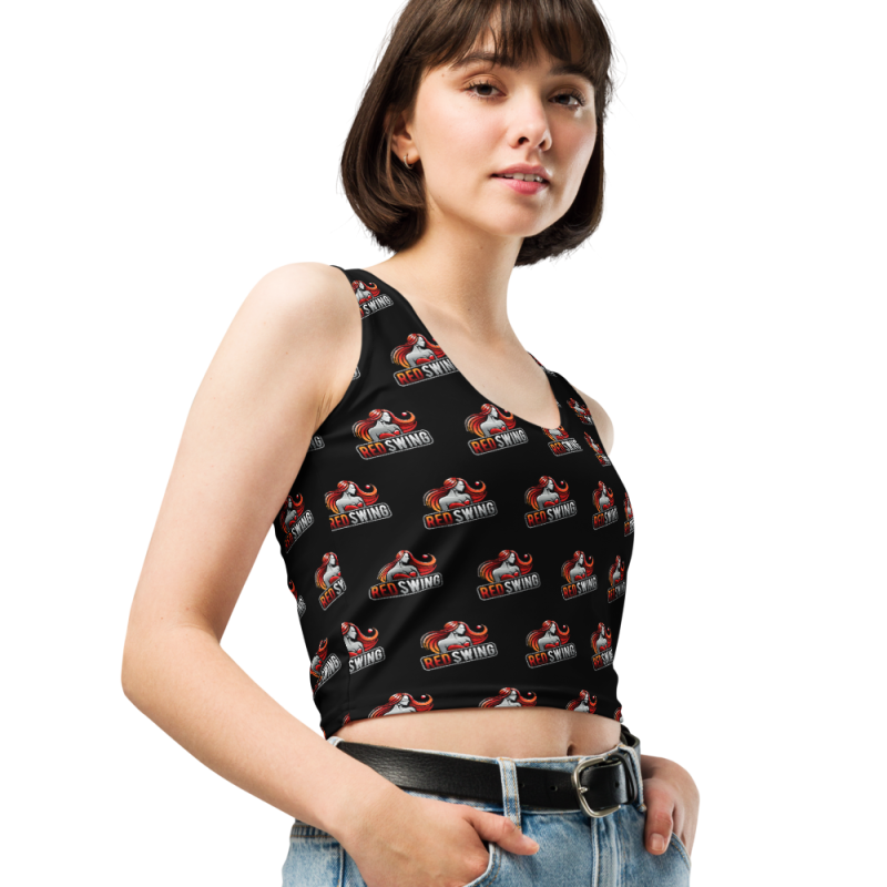 Red Swing All Over Crop Tank