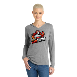 Red Swing  Women’s Perfect Tri ® Long Sleeve Hooded T-Shirt