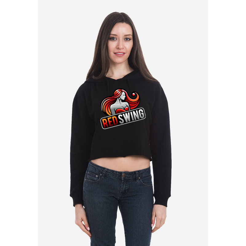 Red Swing Women's Cropped Fleece Hooded Sweatshirt