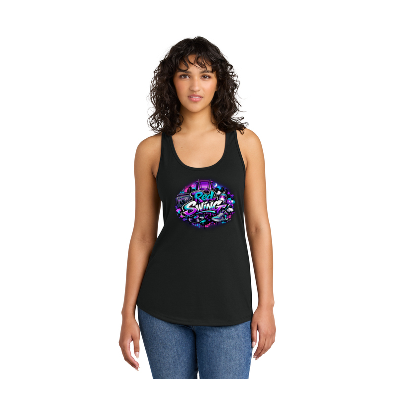 Hip Hop Red Swing Ladies Tank