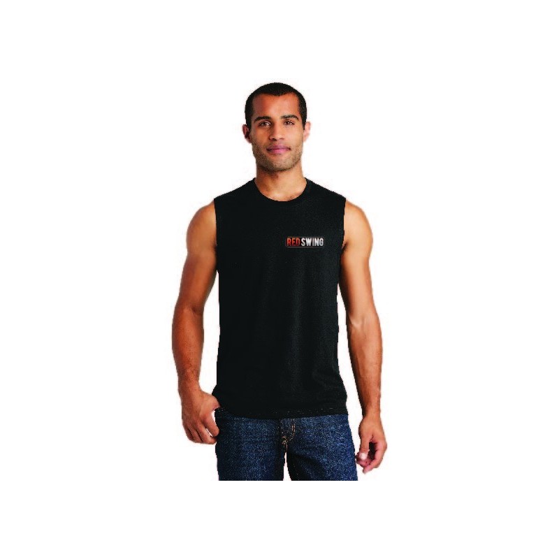 Cotton Red Swing Muscle Shirt