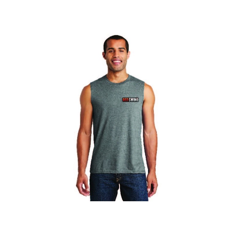 Cotton Red Swing Muscle Shirt