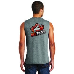 Cotton Red Swing Muscle Shirt