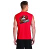 Polyester Red Swing Muscle Shirt
