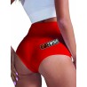 Red Swing High Waisted Booty Shorts