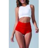 Red Swing High Waisted Booty Shorts