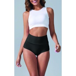 Red Swing High Waisted Booty Shorts