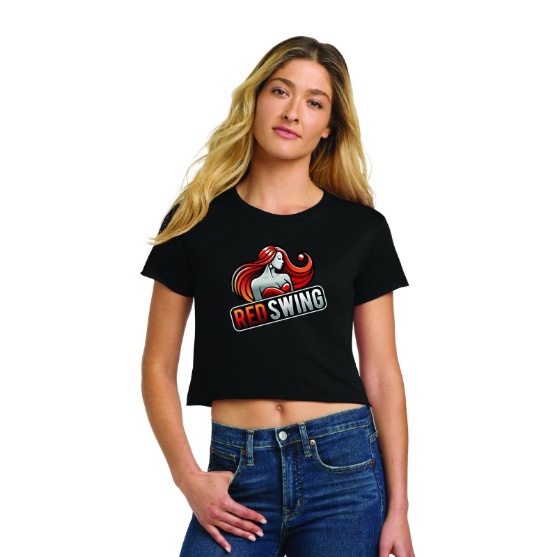 Red Swing Crop Tee