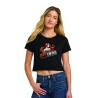 Red Swing Crop Tee
