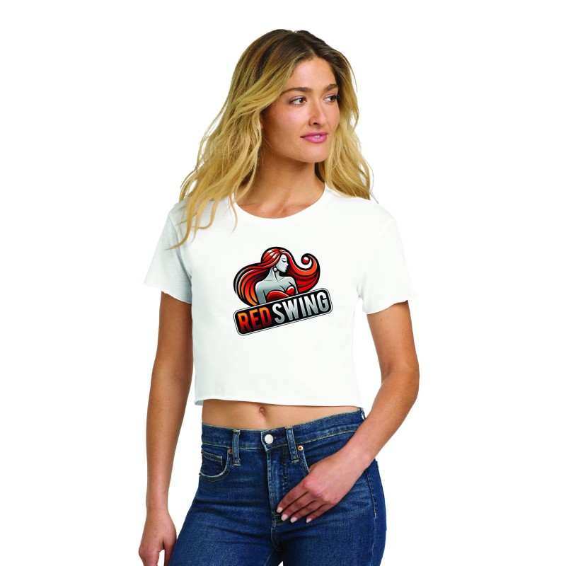 Red Swing Crop Tee